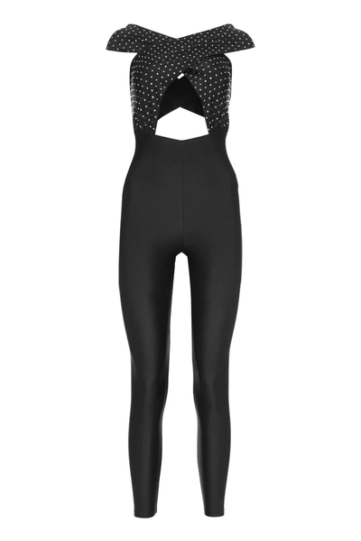 The Andamane Sequin One-length Bodysuit In Black