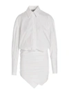 Attico Hatty Cotton Short Dress In White