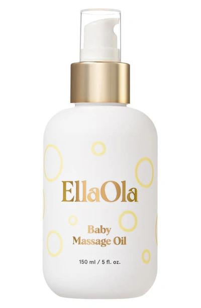 Ellaola 100% Organic Baby Massage Oil | For Cradle Cap | Fragrance Free & Moisturizing In White