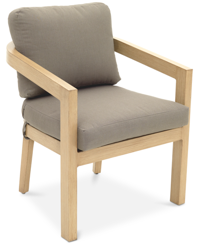 Agio Reid Outdoor Dining Chair, Created For Macy's In Solartex Bark