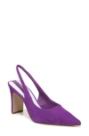 Franco Sarto Averie Slingback Pump In Violet Purple Suede