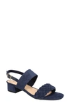 Bella Vita Women's Ellison Slingback Sandals In Navy Suede