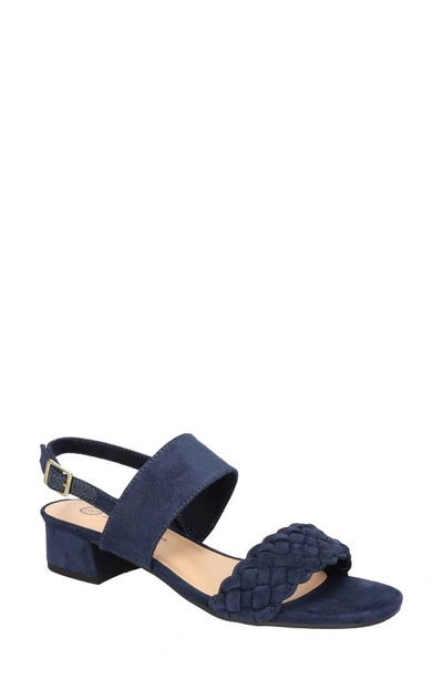 Bella Vita Women's Ellison Slingback Sandals In Navy Suede