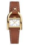 Fossil Women's Harwell Quartz Brown Leather Strap Watch, 28mm In Honey