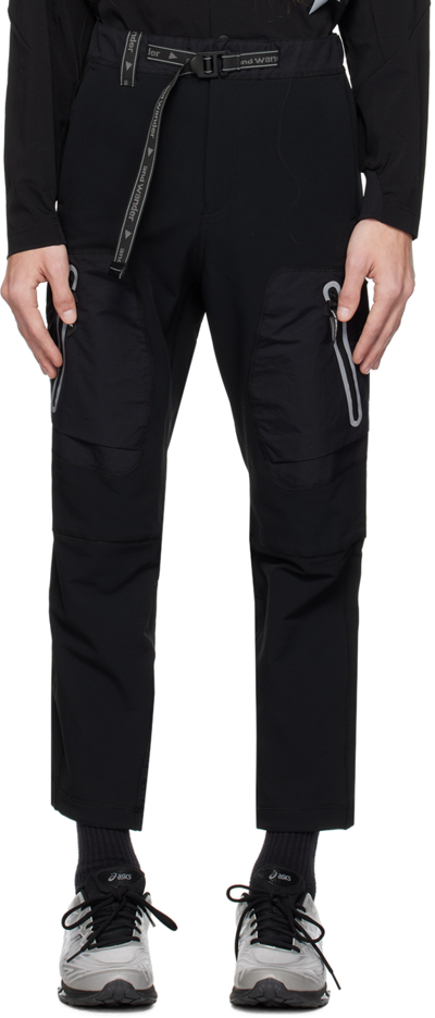 And Wander Belted-waist Detail Trousers In 010 Black