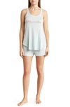 Honeydew Intimates Next Level Tank & Drawstring Shorts Pajamas In Fresco