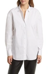 Nordstrom Oversize Poplin Button-up Shirt In White