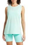 Zella Work For It Easy Tank Top In Green Sherbet