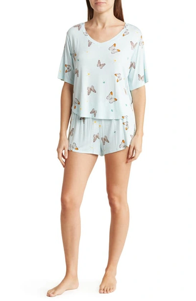 Honeydew Intimates Spring Fling Top & Shorts 2-piece Pajama Set In Fresco Butterflies