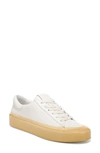 Vince Gabi Leather Transparent-sole Sneakers In Ivory