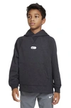 Nike Dri-fit Athletics Big Kids' (boys') Fleece Training Hoodie In Black