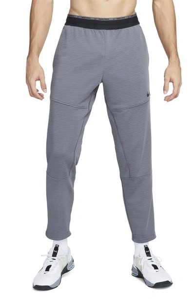 Nike Men's Dri-fit Fleece Fitness Pants In Iron Grey/black