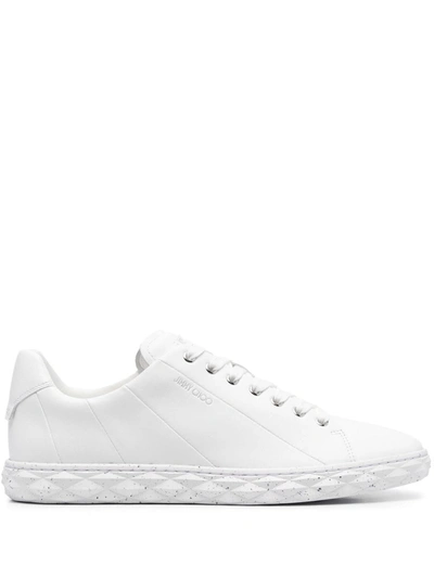 Jimmy Choo Diamond Sneakers In White