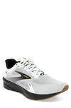Brooks Launch 9 Running Shoe In White/ Black/ Tan