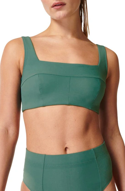 Sweaty Betty Brook Xtra Life Bikini Top In Wave Green