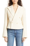 A.l.c River Double Breasted Jacket In White