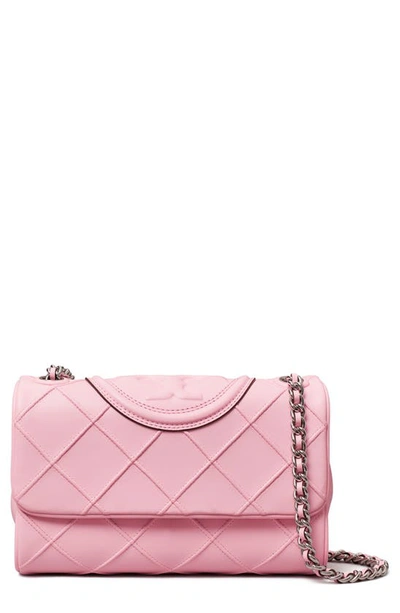 Tory Burch Fleming Small Convertible Shoulder Bag In Pink Plie