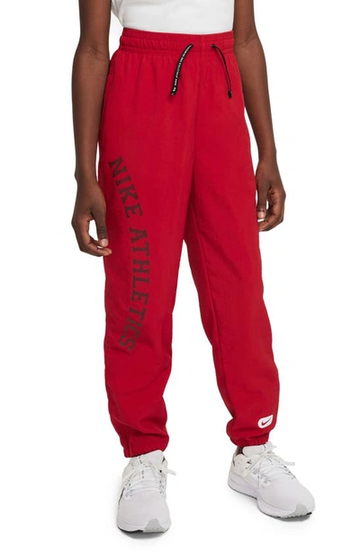 Nike Repel Athletics Big Kids' (boys') Training Pants In Red