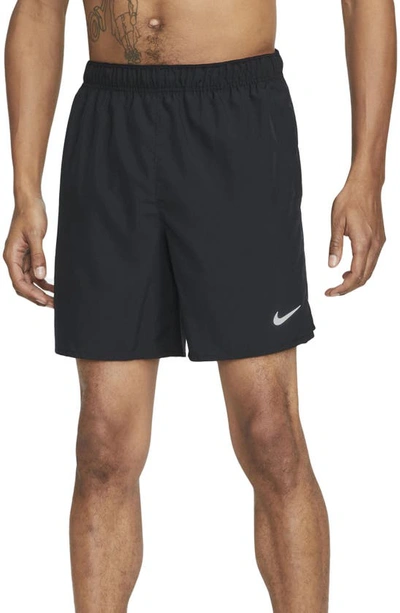 Nike Men's Challenger Dri-fit 7" Unlined Running Shorts In Black