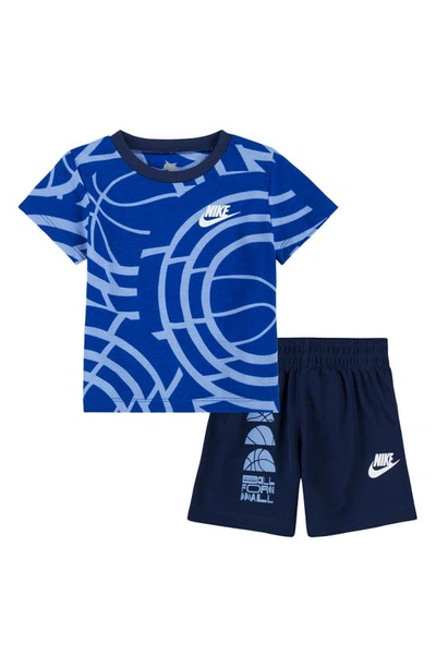 Nike Sportswear Culture Of Basketball Shorts Set Baby (12-24m) Set In Blue