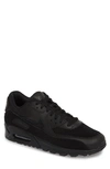 Nike Air Max 90 Premium Sneaker In Black/ Black