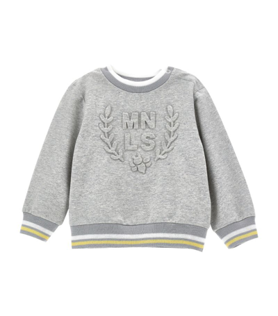 Monnalisa Kids'   Mnls Stretch Sweatshirt In Grey