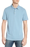 French Connection Triple Stitch Slim Fit Polo In Ashley Blue