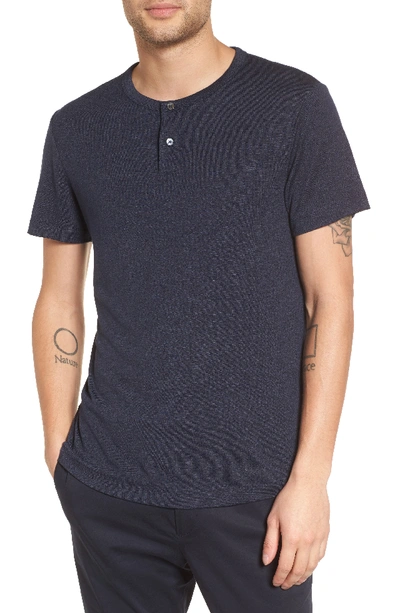 Theory Gaskell Anemone Slim Fit Henley In Eclipse Multi