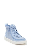 Billy Footwear Kids' Classic Hi-rise Sneaker In Blue Gingham