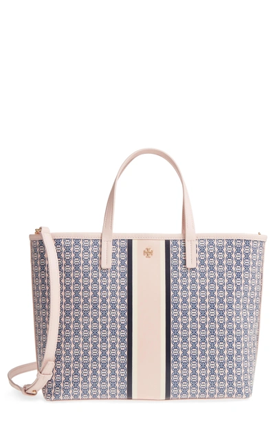 Tory Burch Small Gemini Link Tote - Pink In Pink Gemini Link Stripe