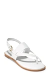 Cole Haan Anica Leather Slingback Thong Sandals In White