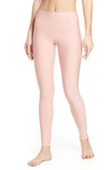 Alo Yoga Airbrush Tech Lift High Waist Leggings In Powder Pink