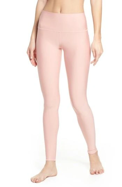 Alo Yoga Airbrush Tech Lift High Waist Leggings In Powder Pink