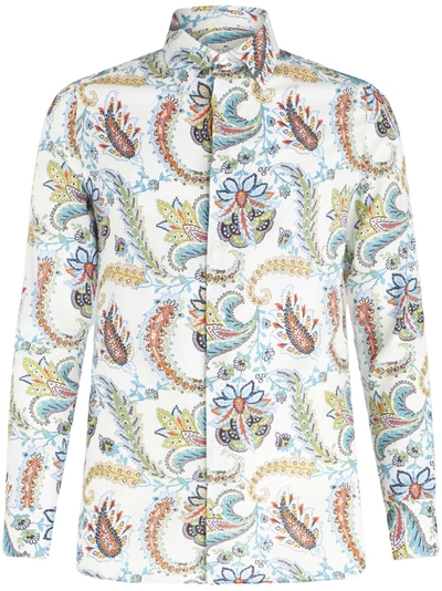Etro Floral Paisley Shirt In White