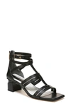 Franco Sarto Korie Dress Sandals Women's Shoes In Black Faux Leather