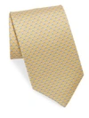 Ferragamo Men's Silk Oyster With Pearl Tie In Yellow