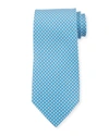 Ferragamo Men's Sailboat Silk Tie In Light Blue