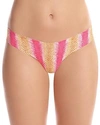 Commando Printed Classic Thong In Sun Snake