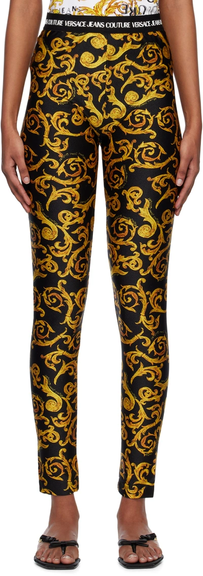 Versace Jeans Couture Sketch Couture-print Leggings In Multicolour