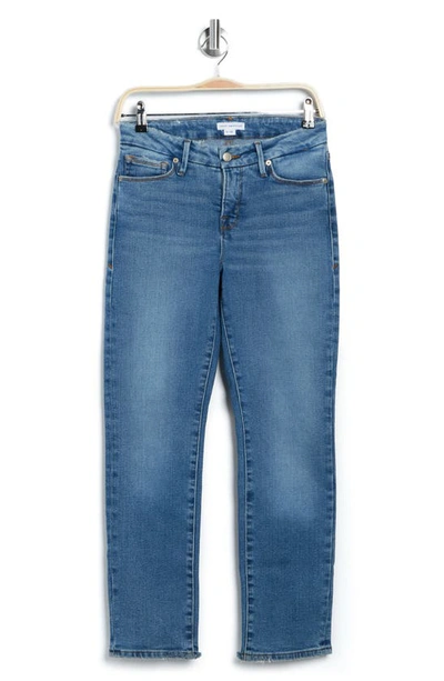 Good American Good Classic Low Rise Straight Leg Jeans In Blue846