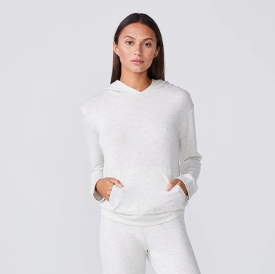 Monrow Supersoft Pullover Hoody In Ash