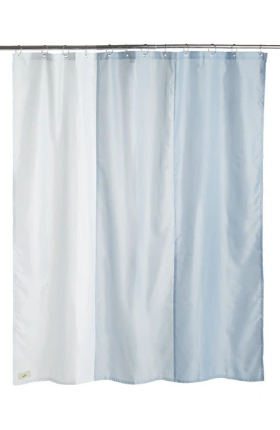 Hay Aquarelle Gradient Shower Curtain In Ice Blue