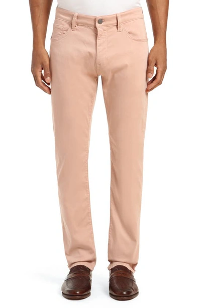 34 Heritage Courage Straight Leg Twill Trousers In Rose Twill