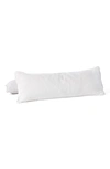Coyuchi Relaxed Organic Linen Lumbar Pillow In Alpine White
