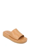 Journee Collection Denrie Flatform Slide Sandal In Tan