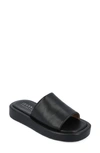Journee Collection Denrie Flatform Slide Sandal In Black