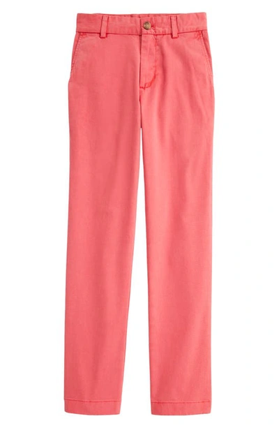 Vineyard Vines Kids' Breaker Trousers In Sailors Red