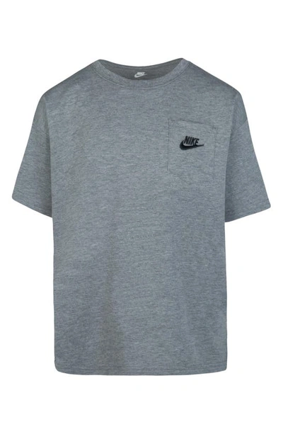 Nike Sportswear Relaxed Pocket Tee Little Kids' T-shirt In Grey