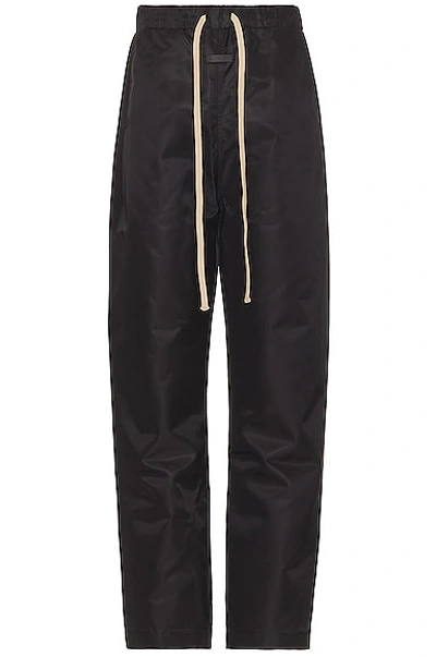 Fear Of God Drawstring Straight Leg Trousers In Nero