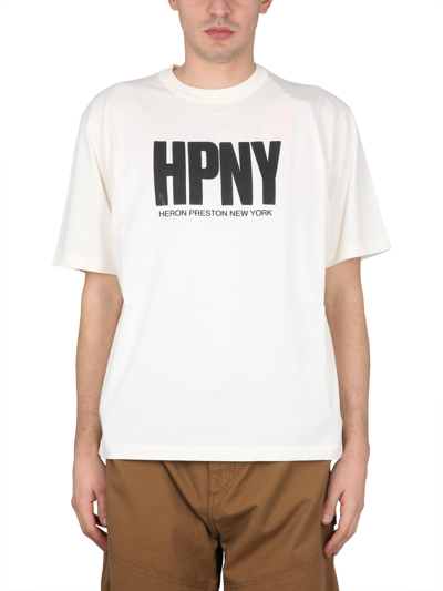 Heron Preston Logo-print T-shirt In White